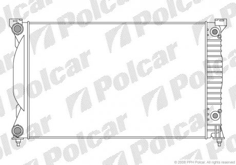 Радіатор охолодження Polcar 133408-2 (фото 1)