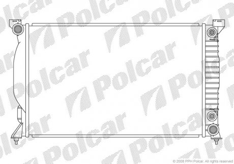 Радиатор охлаждения A4 00-04 (8E0121251P) Polcar 133408-7 (фото 1)