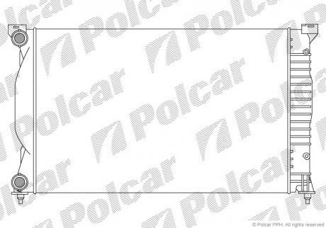 Радіатор охолодження Polcar 133408A1 (фото 1)