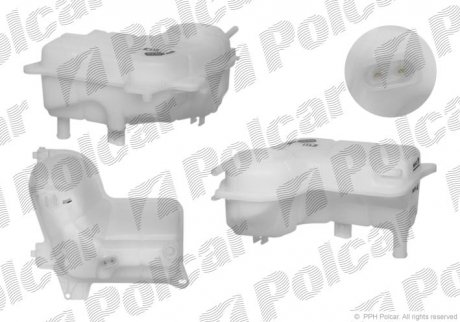 Бачок компенсаційний Audi A4 2.5/2.7TDI 11.00-03.09 AUDI A4 (8E0121403C) Polcar 1334ZB-2 (фото 1)