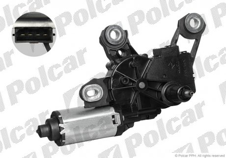 Моторчик стеклоочистителя A4/S4 (B8), 11- (4F9955711B, 4F9955711A, 4F9955711A) Polcar 1335SWT1