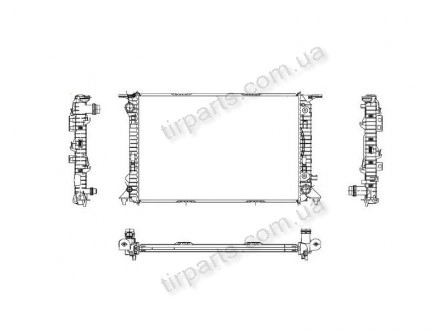 Фото автозапчасти радиатор охлаждения A4 (4G0121251B, 8K0121251H) Polcar 1337081