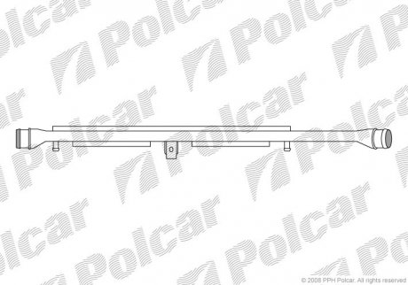 Радиатор воздуха (Интеркуллер) A6 04-11 (4F0145731E) Polcar 1338J83X (фото 1)