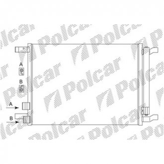 Фото автозапчасти радіатори кондиціонера Polcar 13C2K8C1S