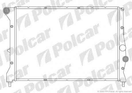 Радиатор охлаждения 147 00- (46842843) Polcar 1404082X (фото 1)