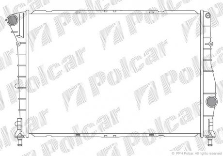Радиатор охлаждения 147 00- (46743393) Polcar 1409082 (фото 1)