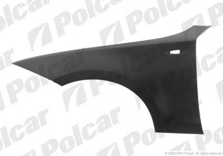 Фото автозапчасти крыло переднее правое BMW 1 E87, 09.04- (41357133228) Polcar 200102