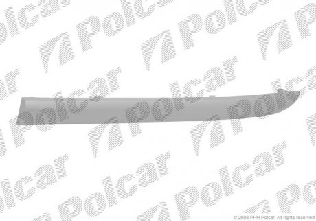 Фото автозапчасти молдинг бампера левый BMW 1 E87, 09.04- (51117136635) Polcar 2001075J