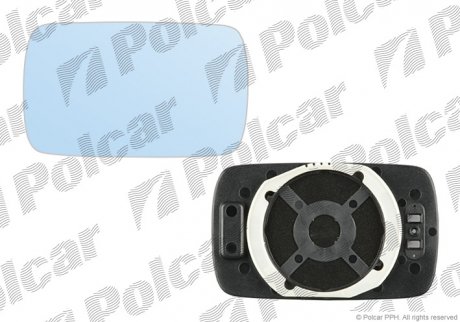 Вставка зовнішнього дзеркала права BMW E30 82-90 (51168119162) Polcar 2005555M (фото 1)
