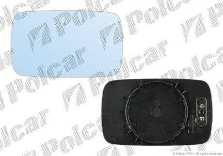 Вставка наружного зеркала левая=правая BMW 3 E36, 90- (51161901177, 51161938064, 51168119711) Polcar 2007556E