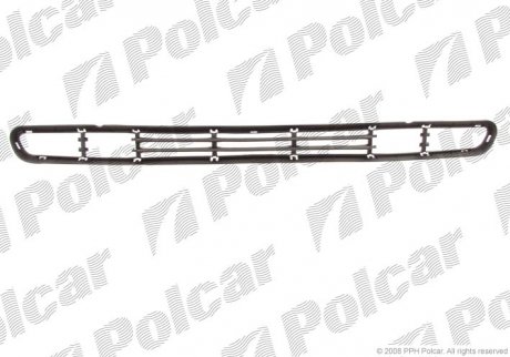 Решетка в бампере BMW 3 E46 4.98- (51118209927) Polcar 200827 (фото 1)