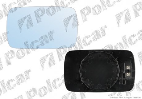 Вставка зовнішнього дзеркала ліва=права BMW3 E46 SDN/KB, 97- (51168119711) Polcar 2008554M