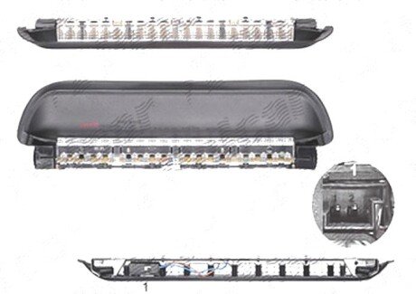 Фото автозапчастини стоп сигнал BMW3 E46 SDN/KB, 97- (63258386964, 8386963, 7219086, 63258386965, 8386964, 8386965, 63257219086, 63258386963) Polcar 200891-E (фото 1)