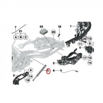Амортизатор кришки багажника і капота BMW3 E46,COU/CAB,99- (1002092) Polcar 2008ARD