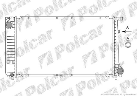 Фото автозапчасти радіатори охолодження Polcar 201508-3