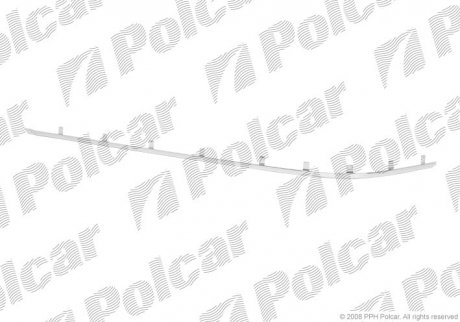Молдинг накладки бампера правий BMW 5 E39, 00- (51127005939, 51127005940) Polcar 20169622 (фото 1)