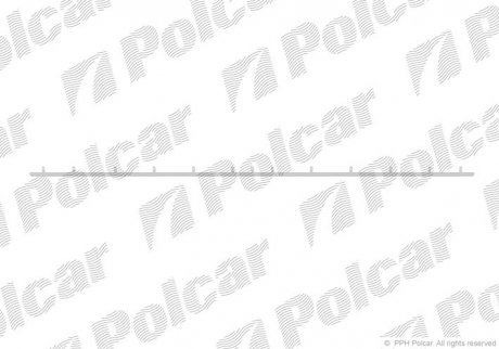 Молдинг накладки бампера середн BMW 5 E39, 00- (51127005947, 51127005940) Polcar 20169623
