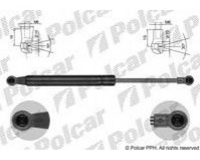 Фото автозапчастини амортизатор кришки багажника і капота 5 E60/E61 03-10 (51477148817) Polcar 2017AB3