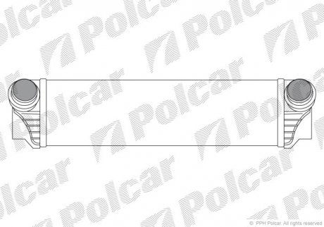 Радіатор повітря (Інтеркулер) 5 GT (F07) (17517805629, 17517577115, 7577115, 7805629) Polcar 2019J81X
