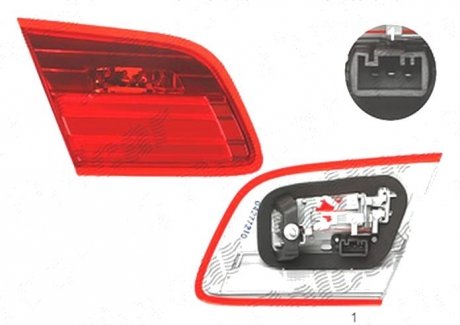 Фото автозапчастини ліхтар задній 3 (E92/93), 10- (63217252779) Polcar 2043871E