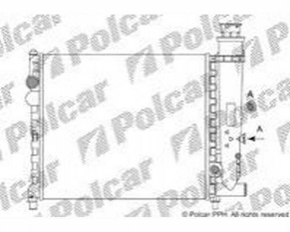 Фото автозапчасти радіатор охолодження Polcar 231308A1