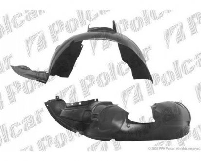 Фото автозапчасти подкрылок правый CITROËN C3, 02- (7136Q8) Polcar 2315FP1