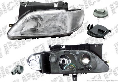 Фото автозапчасти фара основная CITROËN XSARA 97- (00006205R6, 6205R6) Polcar 2326101E