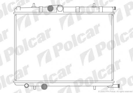 Радиатор охлаждения XSARA PICASSO (1330H4, 1330G5) Polcar 232708-3