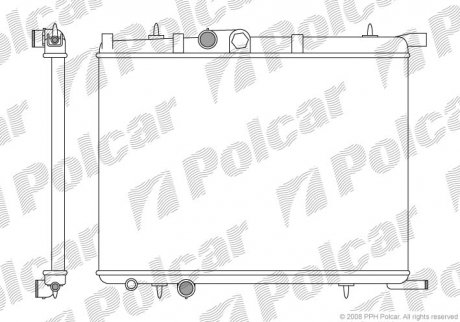 Радиатор охлаждения XSARA PICASSO (133069, 1330C6) Polcar 232808-1 (фото 1)