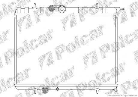 Радіатор охолодження Polcar 232808-4