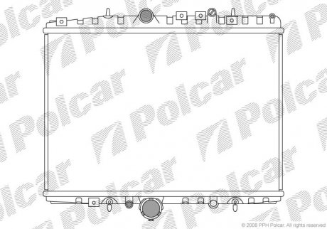 Радиатор охлаждения C5 00- (133095, 133064) Polcar 233208-6