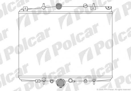 Радіатор охолодження Polcar 233208-7