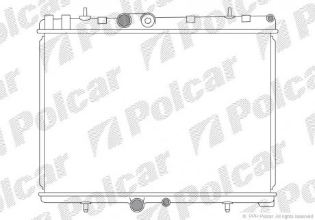 Радиатор охлаждения C5 00- (1330J8) Polcar 233308-1