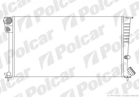 Радиатор охлаждения XSARA 97- (1331T9, 133010) Polcar 2350083