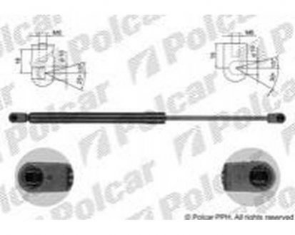 Амортизатор крышки багажника и капота DS5, 09.11- (96.868.094.80) Polcar 23G1AB (фото 1)