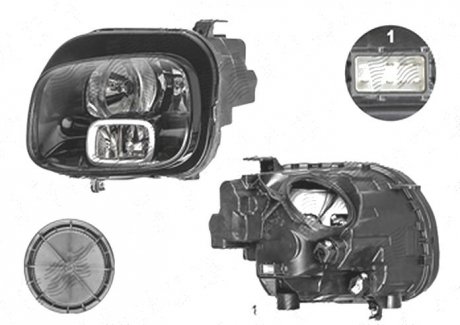 Фото автозапчастини фара основна Polcar 23L3091V