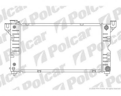 Фото автозапчасти радиатор охлаждения VOYAGER 96-00 (4682785, 4682976) Polcar 2401082K