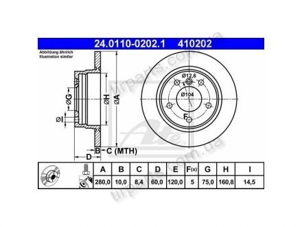 Фото автозапчастини гальмівні диски Polcar 24.0110-0202.1