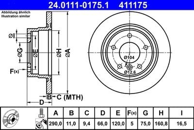 Гальмівні диски Polcar 24.0111-0175.1 (фото 1)