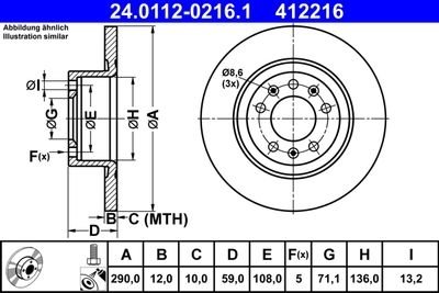 Гальмівні диски Polcar 24.0112-0216.1 (фото 1)