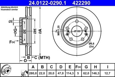 Гальмівні диски Polcar 24.0122-0290.1 (фото 1)