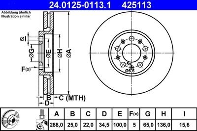 Гальмівні диски Polcar 24.0125-0113.1 (фото 1)