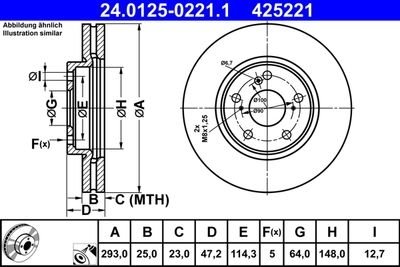 Гальмівні диски Polcar 24.0125-0221.1
