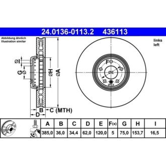 Фото автозапчасти гальмівні диски Polcar 24.0136-0113.2