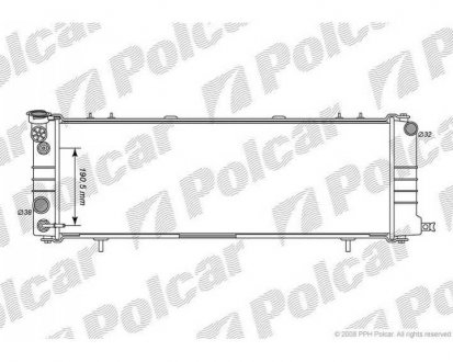 Радіатор охолодження Polcar 2404081K (фото 1)