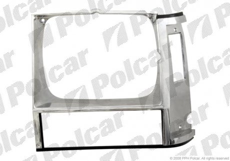 Фото автозапчастини рамка фари правий JEEP CHEROKEE 84-90 (55002244) Polcar 240416