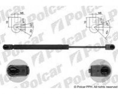 Амортизатор кришки багажника і капота 300 C, 9.04-04.11 (04589607AA, 5008938AA) Polcar 2431AS