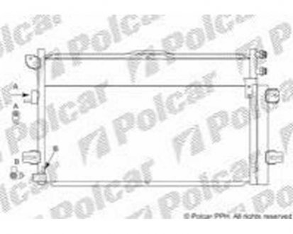 Фото автозапчастини радіатор кондиціонера Chrysler Pacifica, 0 (68002779AA, 68002779AB) Polcar 2461K8C1 (фото 1)