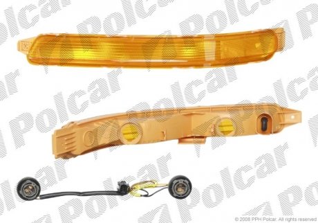 Фото автозапчасти указатель поворота передний CHEVROLET AVEO 03- (96540304, 96540362) Polcar 250020-E