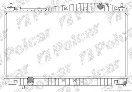 Радіатор охолодження EPICA (96475475, 96278701, 96328701) Polcar 251108-1 (фото 1)